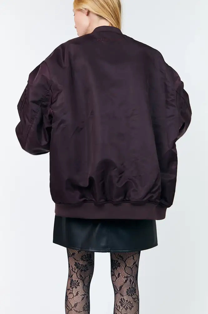 Lolly's Laundry Lila Bordeaux Bomber Jacket