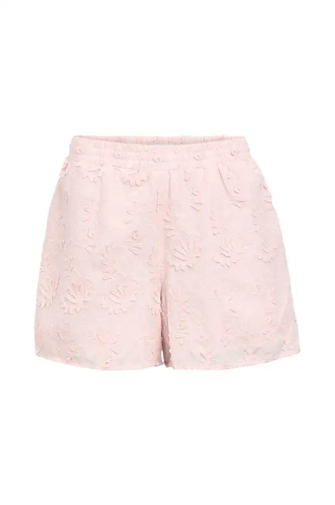 Object Mya Pale Lilac Embroidered Shorts - The Mercantile London