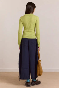 Damson Madder Voula Lime Cardigan - The Mercantile London