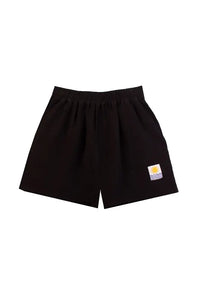 L.F. Markey Basic Black Linen Shorts