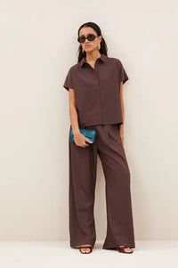 By-Bar Barley Tannin Stripe Blouse