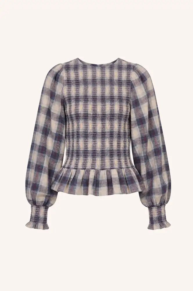 By-Bar Yena Tokyo Check Blouse