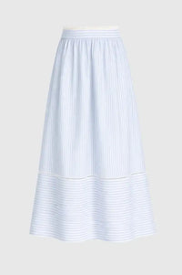 An'ge Ralyta Blue Striped Skirt - The Mercantile London