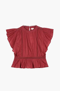 An'ge Salekina Terracotta Blouse - The Mercantile London