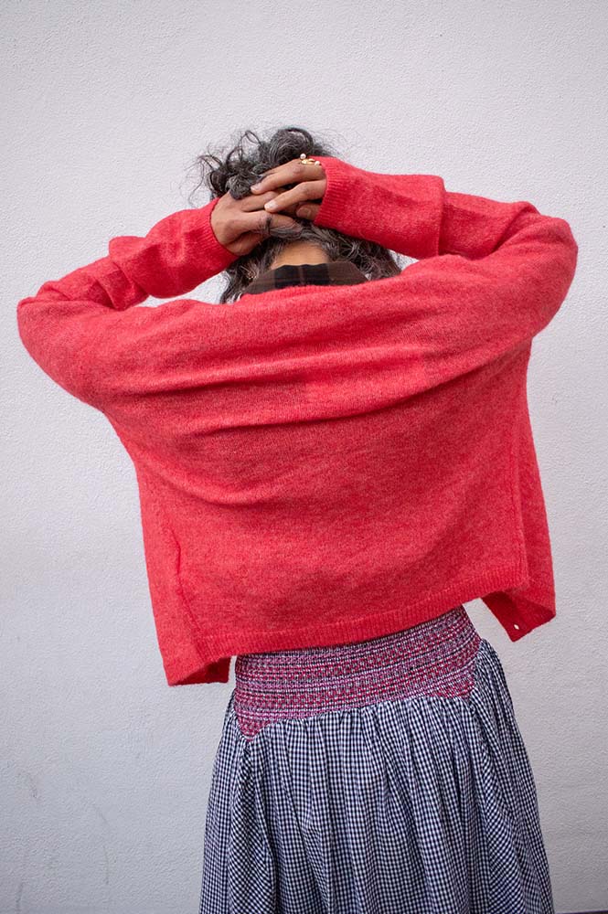 Object Agate Poinsettia Cardigan - The Mercantile London