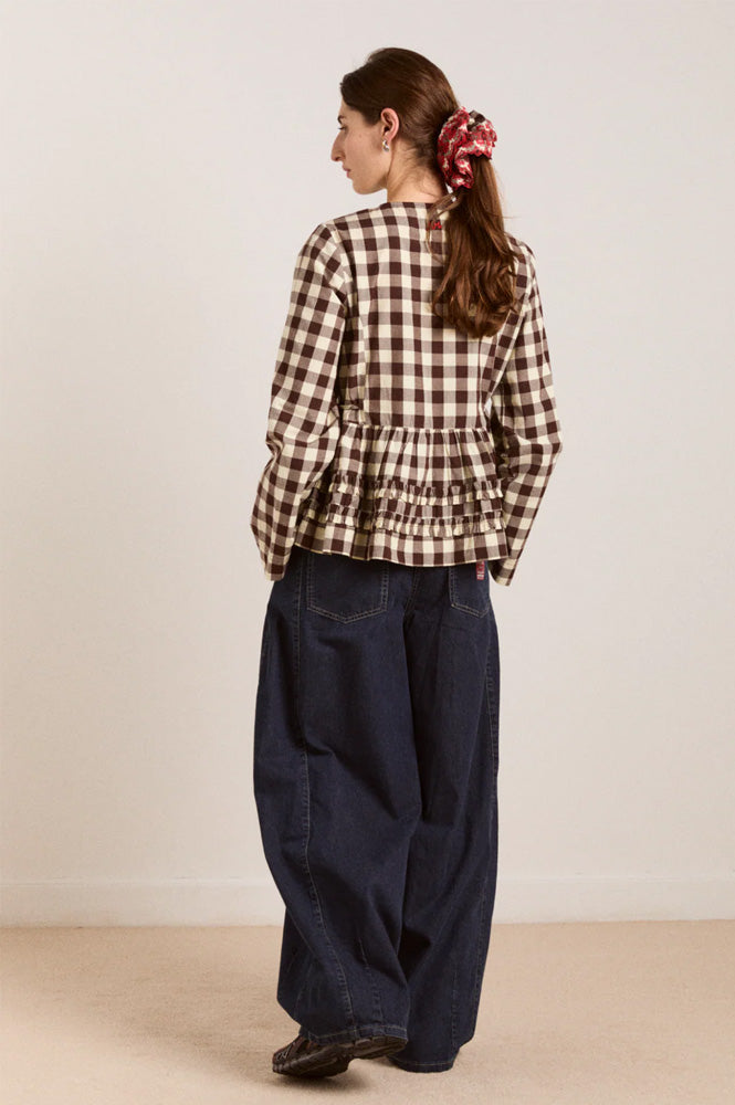 Damson Madder Madison Butter Gingham Blouse