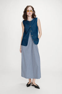 Grace & Mila Vallon Dark Denim Vest - The Mercantile London