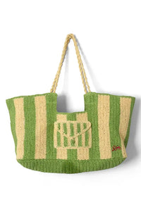 Damson Madder Orla Apple Stripe Beach Bag