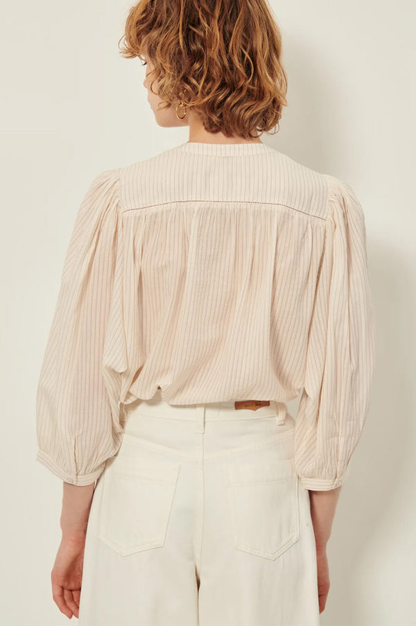 Sessùn Savi Sandback Puff Sleeve Blouse - The Mercantile London