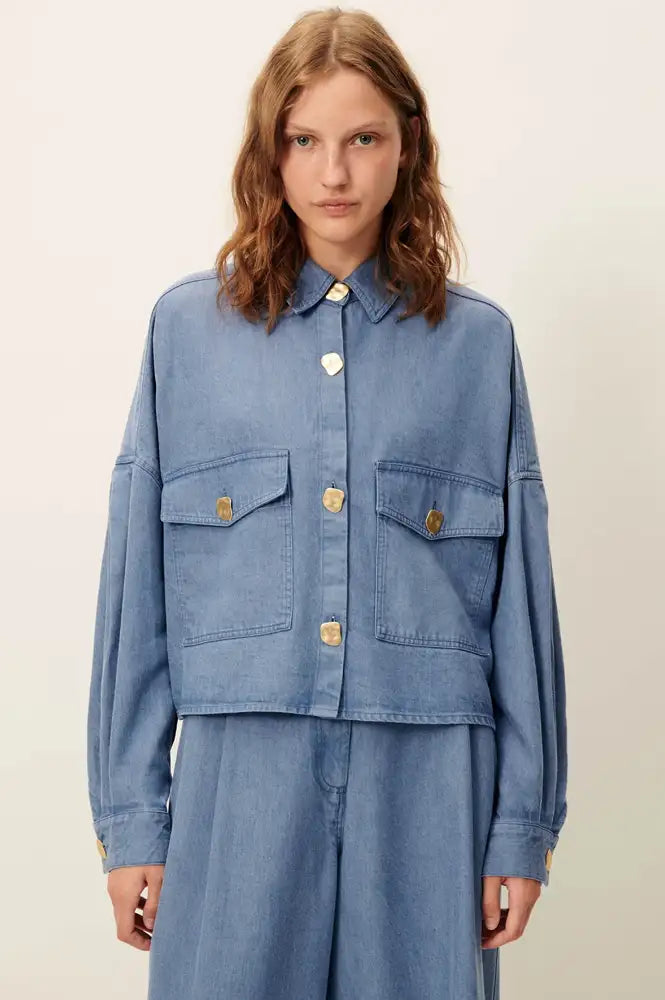 Sessùn Balanca Blue Denim Shirt - The Mercantile London