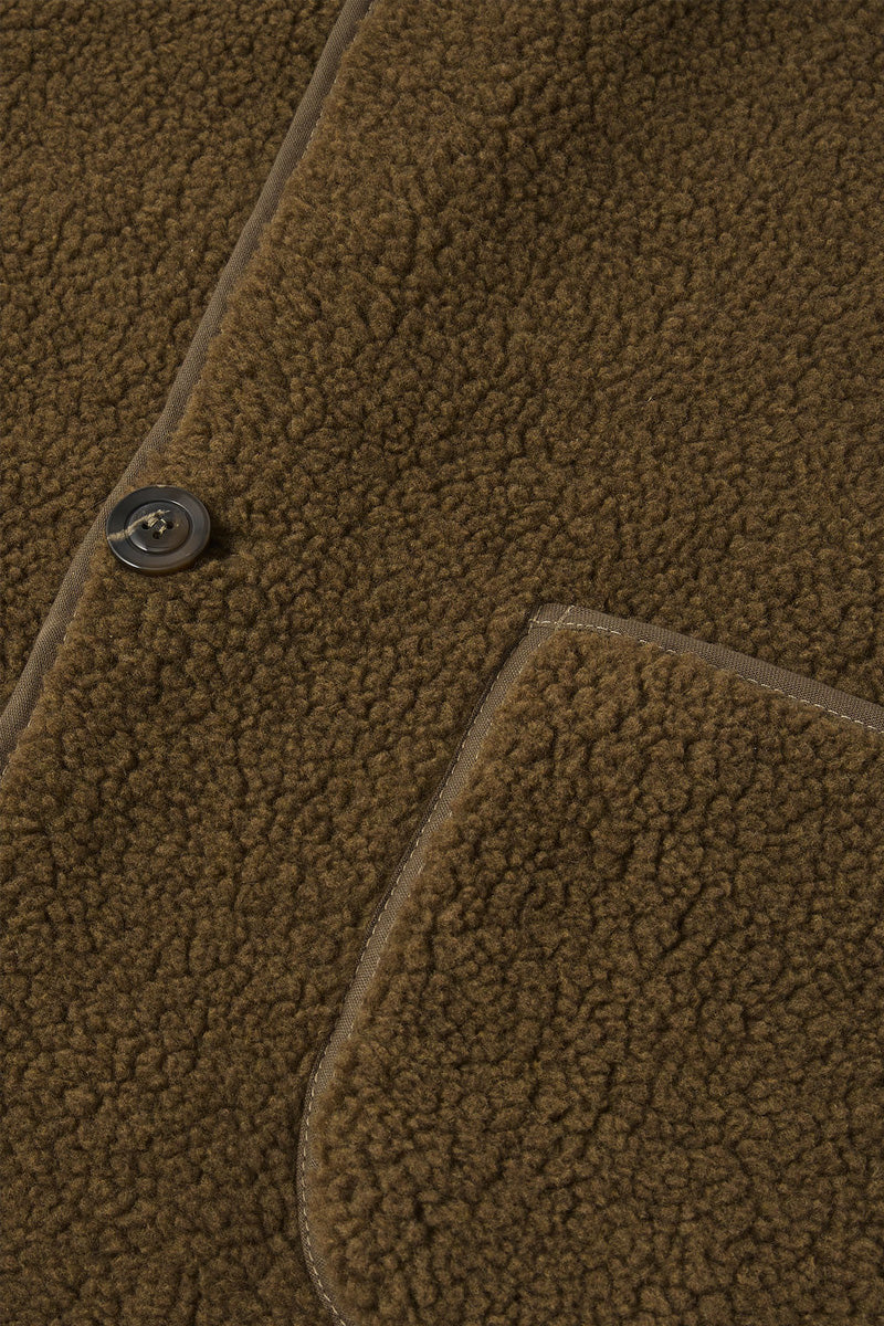 Soeur Floyd Bronze Sherpa Sleeveless Jacket - The Mercantile London