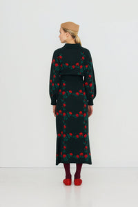 The Tiny Big Sister Roses Polo Sweater