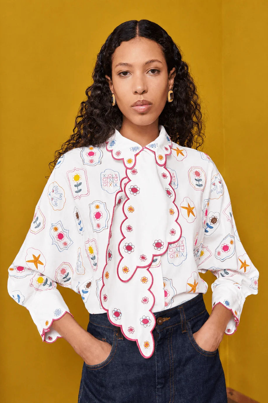 Celia B Doriel White Shirt