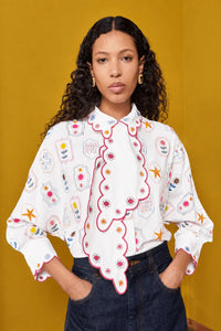 Celia B Doriel White Shirt