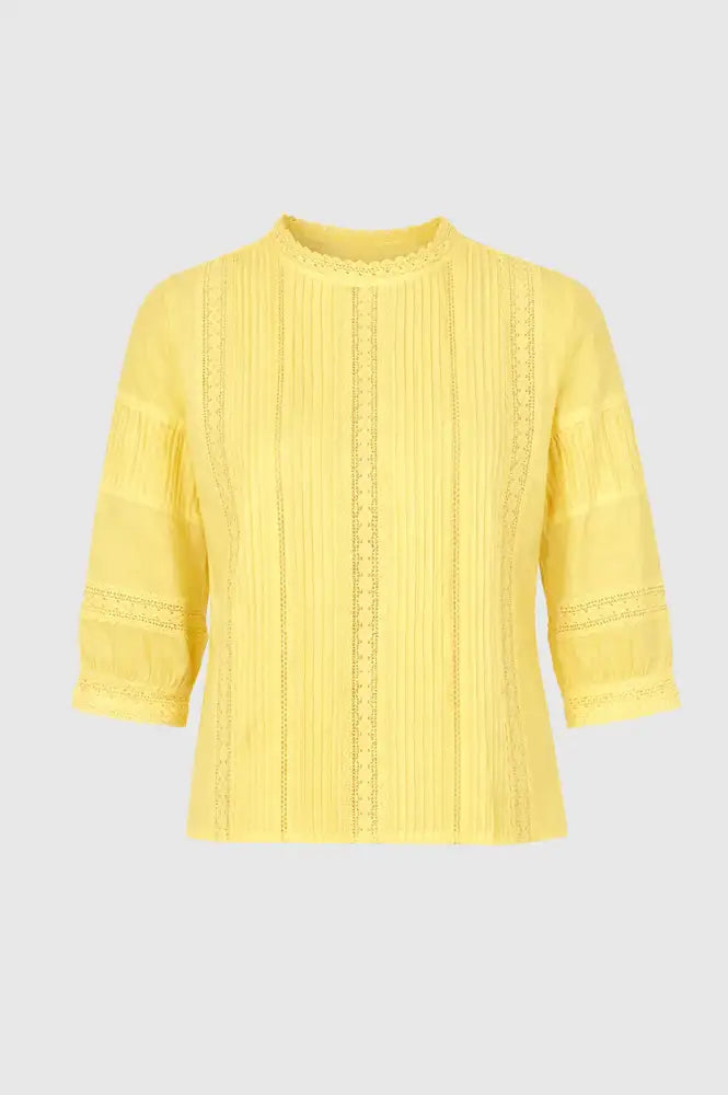 An'ge Samilou Yellow Blouse - The Mercantile London