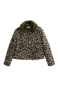 Louche Apple Green Leopard Jacket