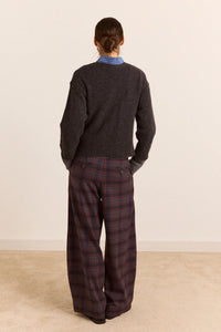 Damson Madder Haisley Sirius Check Trouser