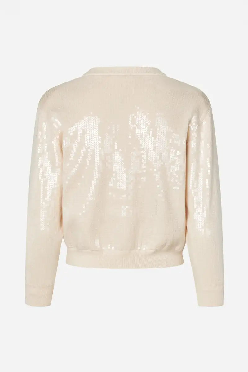 Baum Und Pferdgarten Caylee Parchment Sequin Cardigan - The Mercantile London
