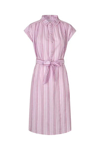 Lolly's Laundry Bey Lilac Stripe Shirt Dress - The Mercantile London