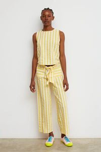 Dr Bloom Lazo Yellow Stripe Trousers - The Mercantile London