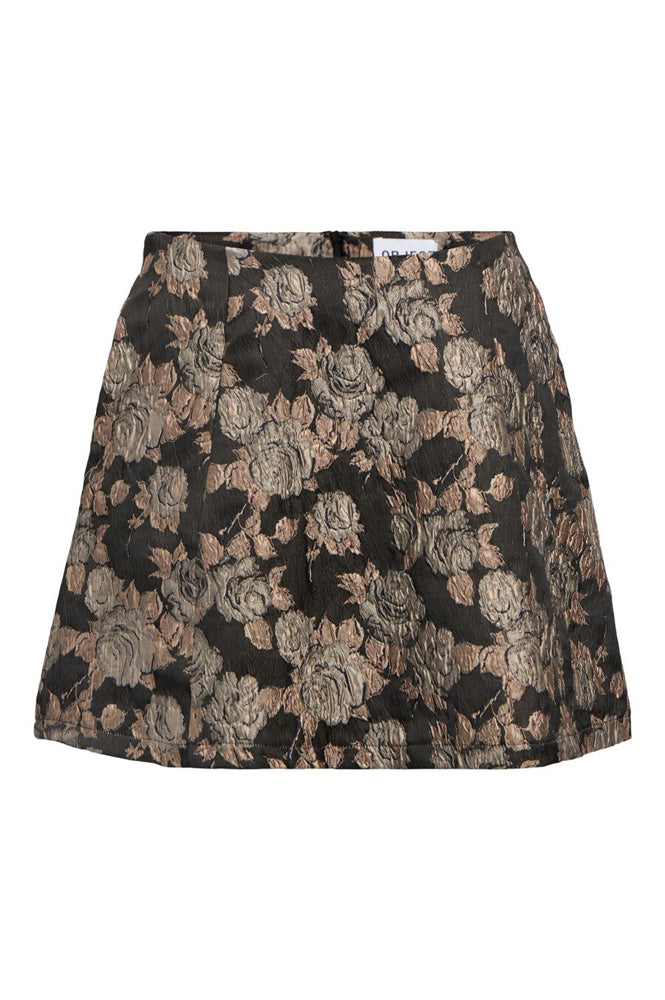 Object Juna Floral Jacquard Mini Skirt - The Mercantile London