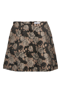 Object Juna Floral Jacquard Mini Skirt - The Mercantile London