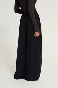 ICHI Ginne Black Pleated Trousers - The Mercantile London