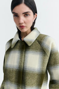 Thinking Mu Green Checks Lise Jacket