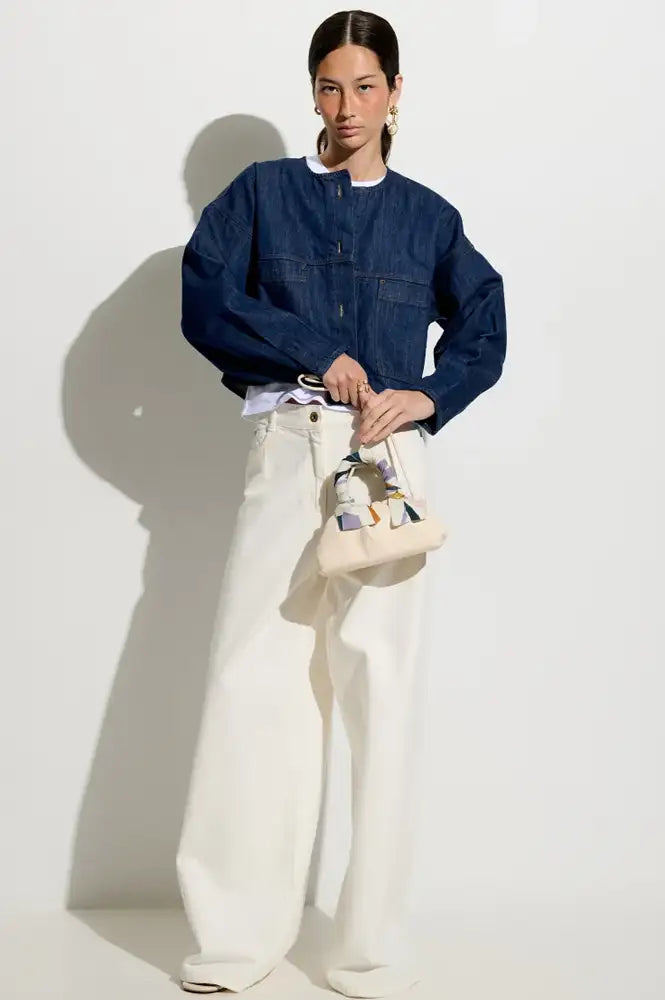 Sessùn Almodiva Seventy Blue Short Denim Jacket