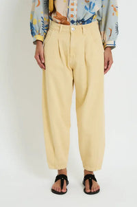 Sophie + Lucie Boyfriend Yellow Twill Jeans - The Mercantile London