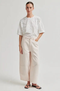 Second Female Reece Crystal Pink Barrel Leg Jeans - The Mercantile London