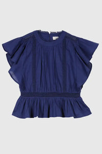 An'ge Salekina Indigo Blouse - The Mercantile London