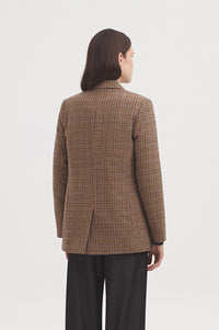 Nice Things Harris Check Blazer And Scarf - The Mercantile London