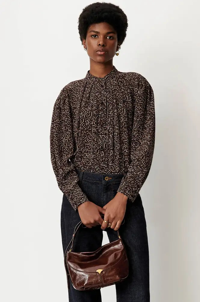 Sessùn Esperanzo Coffea Pianoroll Blouse