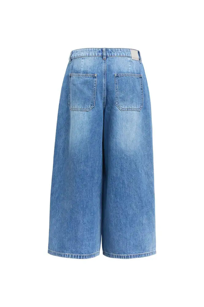 Object Fulla Blue Denim Culottes - The Mercantile London