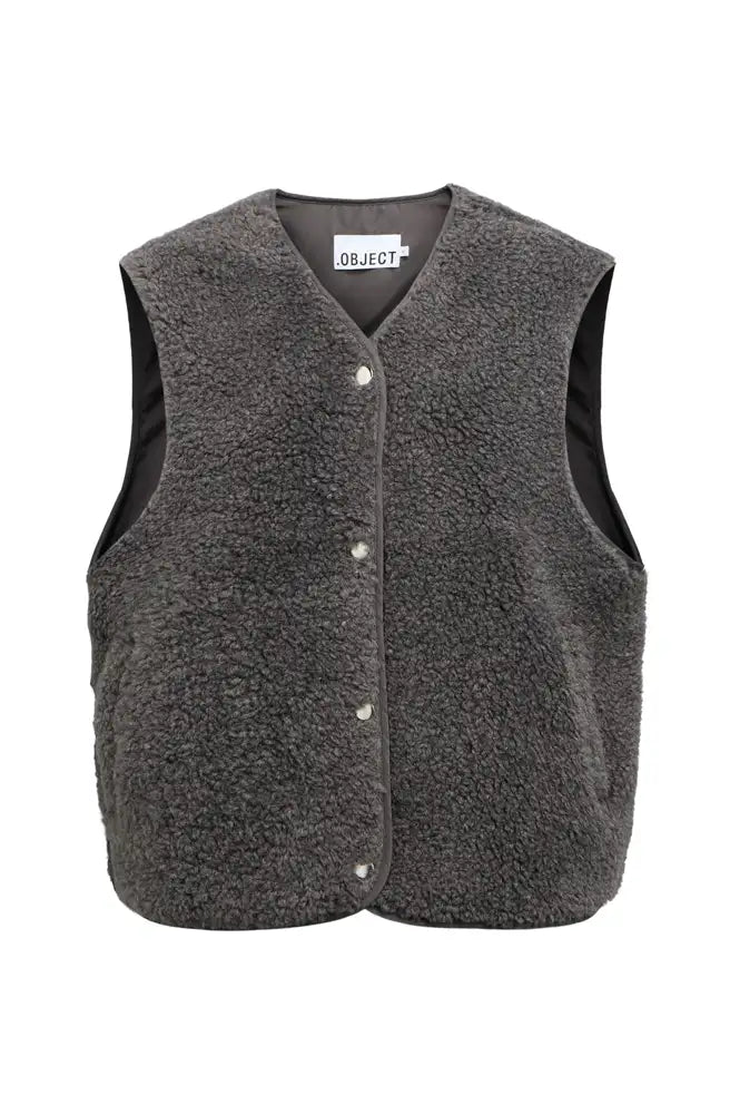 Object Ella Dark Grey Fleece Vest