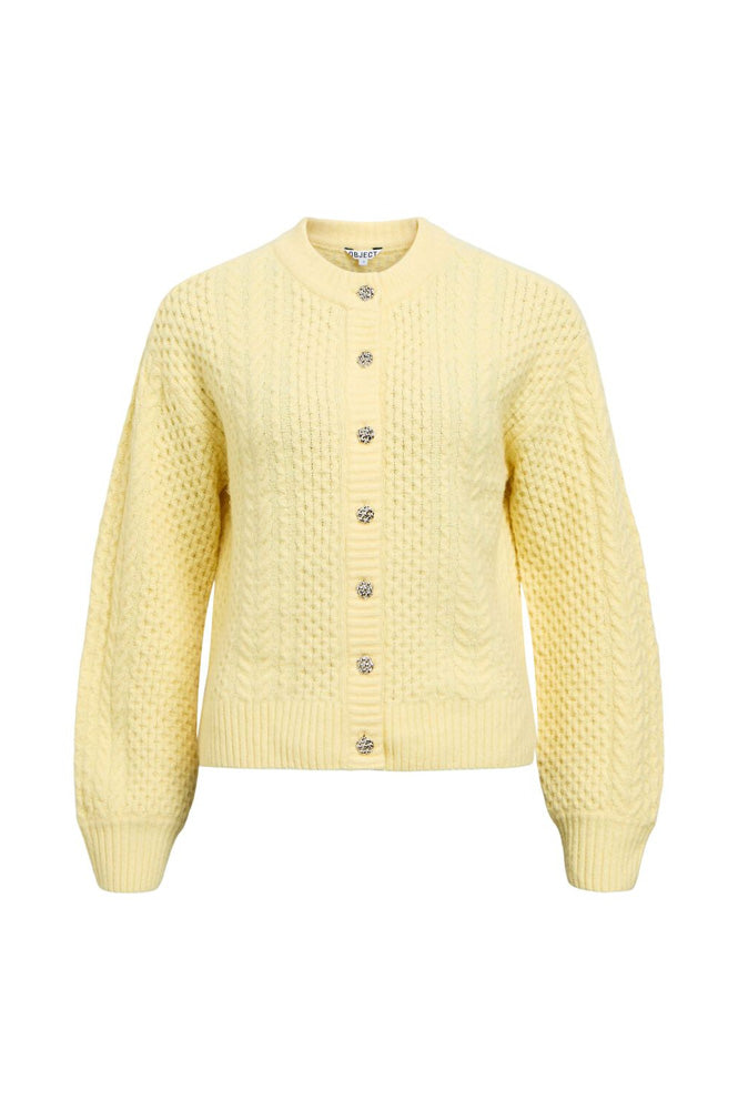 Object Debbie Sunlight Cable Knit Cardigan