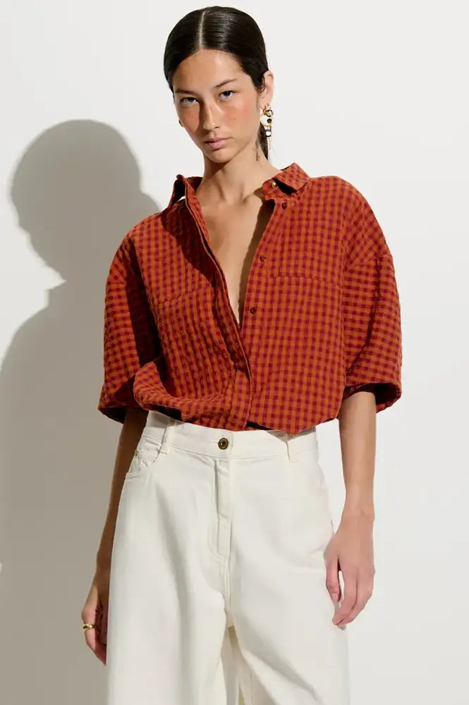 Sessùn Florentina Sunset Mus Balloon Sleeve Shirt