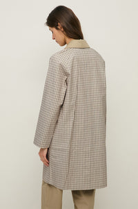 Yerse Check Water Repellent Trench Coat - The Mercantile London