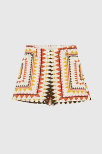 An'ge Rivilane Picoty Olive Shorts - The Mercantile London
