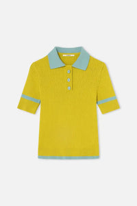 Dr Bloom Trina Gold Knitted Top - The Mercantile London