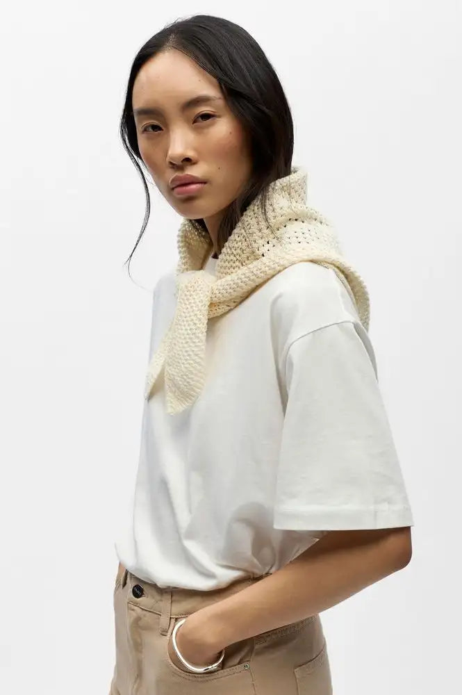 Object Goody Cloud Dancer Crochet Scarf - The Mercantile London
