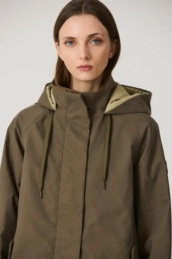 Tantä Hielo Sea Turtle Green Waterproof Parka