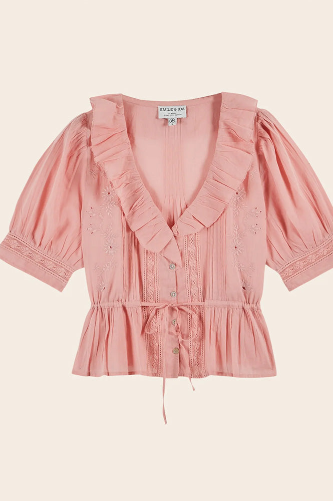Emile Et Ida Damoiseau Rose Blouse - The Mercantile London