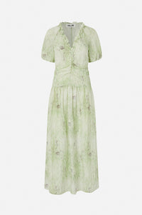 Baum Und Pferdgarten Abelline Distorted Green Dress - The Mercantile London
