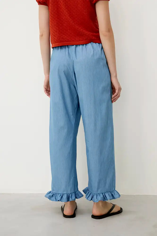 Diarte Norte Light Denim Trousers - The Mercantile London