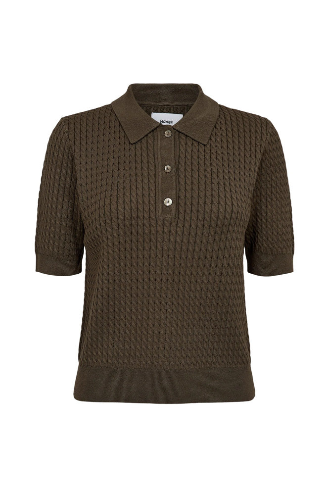 Numph Alette Sea Moss Polo Top