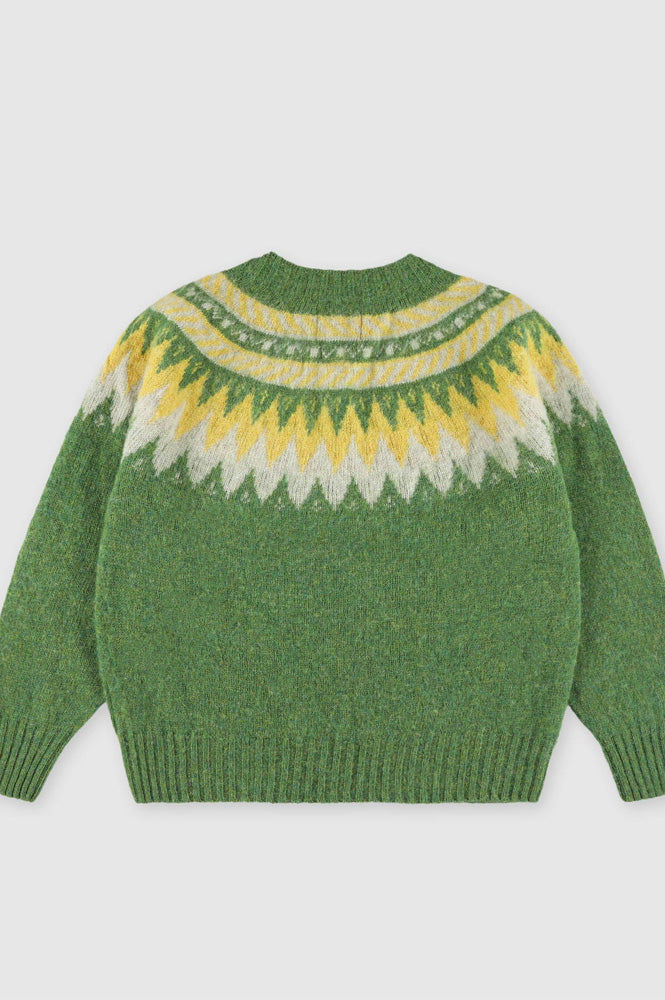 Howlin' Broken Flowers Mossy Knitted Jumper - The Mercantile London