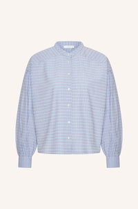 By-Bar Ella Chambray Check Blouse