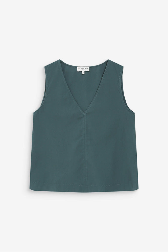 Grace & Mila Vagabond Emerald Top - The Mercantile London